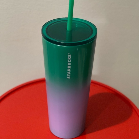 ✨NEW Starbucks 2022 Summer🍋🍈Lime Prism Spray Ombre Stainless Steel Tumbler - Picture 2 of 9